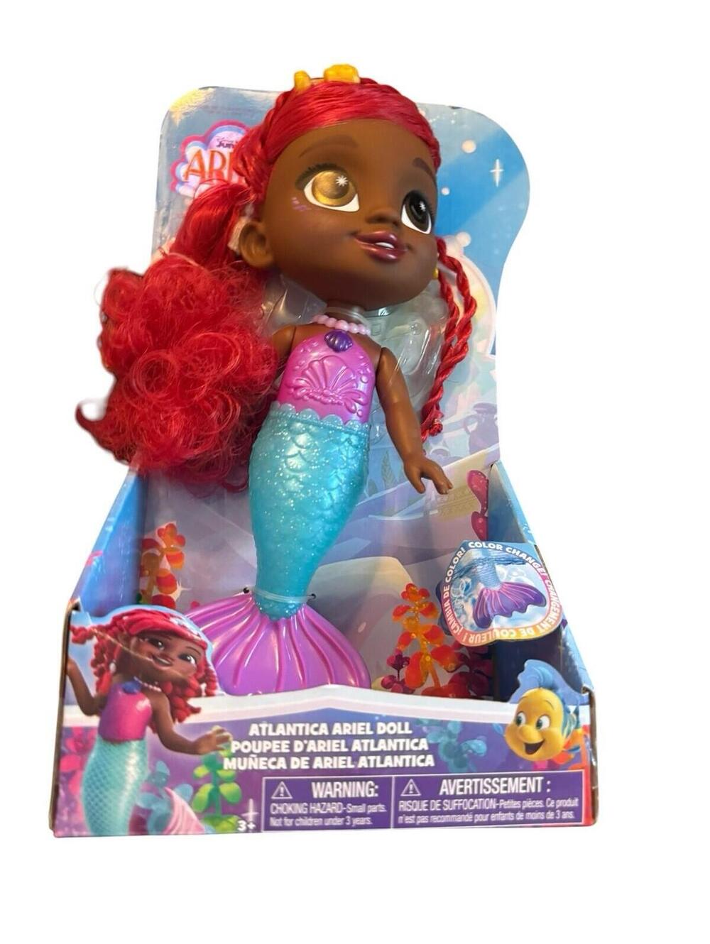 Disney Junior Ariel Color Changing  10" Doll Toy | New | Fast Shipping Tiara